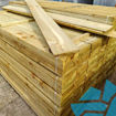 Picture of 22x125mm x 1.8m Green Treated Featheredge Fencing Board 