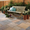 Picture of Bradstone Old Riven Paving Slabs 300x300mm Autumn Bronze