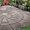 Picture of Bradstone Old Riven Paving Slabs 300x300mm Autumn Silver