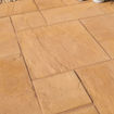 Picture of Bradstone Old Riven Paving Slabs 300x300mm Autumn Gold