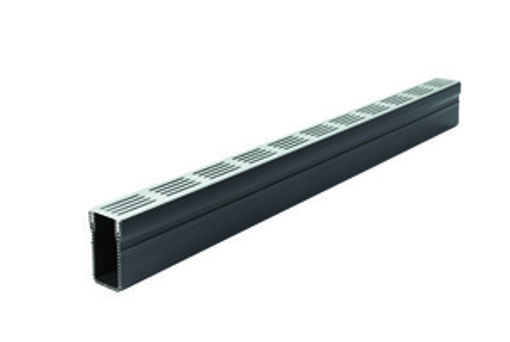 Picture of ACO Threshold Drain Drainage Channel with Silver Aluminium Grate 1000mm
