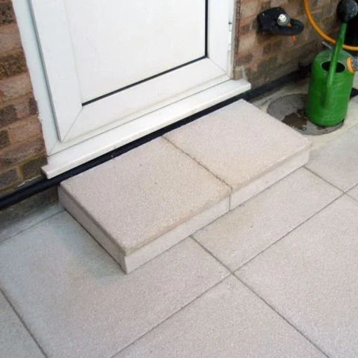 Picture of Bradstone Textured Paving slab 600x600x35mm Light Grey 