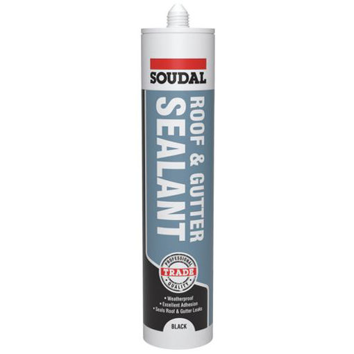 Picture of Soudal Roof & Gutter Sealant 290ml Black