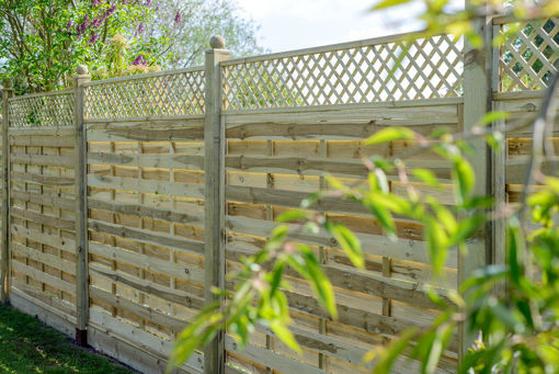 Picture of Grange 1.8x0.3m Alderly Square Garden Trellis Green