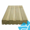 Picture of 27x144 Finish x 4.8m Grooved & Reeded Treated Decking Boards