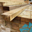 Picture of 47x100 Kiln Dried Regularised C24 Carcassing Timber Green Treated 4.8m