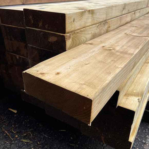 Picture of 75x200 Kiln Dried Regularised C24 Carcassing Timber Green Treated 3.6m