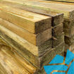 Picture of 25x38mm Sawn Treated Green Timber Batten 4.8m