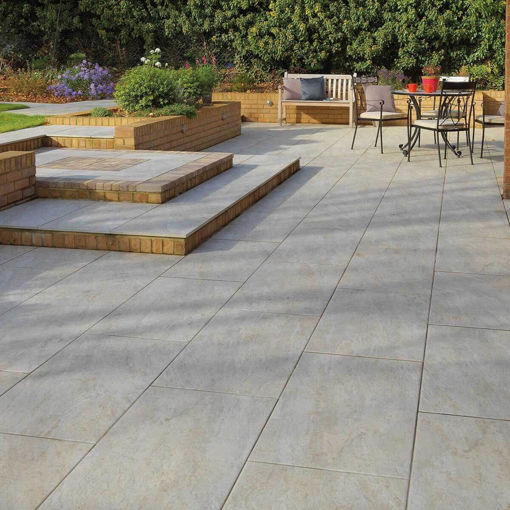 Picture of Pavestone Dolomite Dust Porcelain Paving 1000x500mm Pack of 21 (10.5m2)