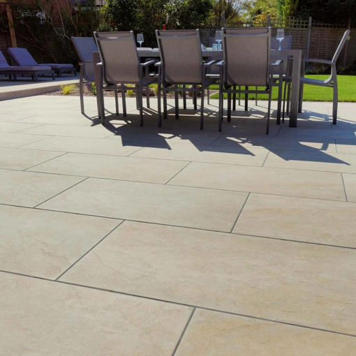 Picture of Pavestone Dolomite French Limestone Porcelain Paving 1000x500mm Pack of 10 (5m2)