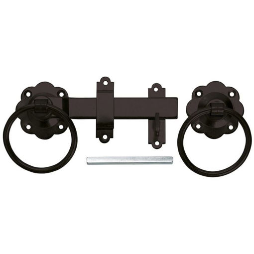 Picture of Timco Plain Ring Handled Gate Latch 150mm 6" Black