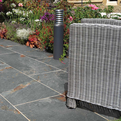 Picture of Pavestone Discovery Rusty Slate Porcelain Paving Slabs 1200x600mm Pack of 30 (21.6m2)
