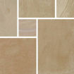 Picture of Natural Indian Sandstone Paving Slabs 20.70 m2 Project Pack Calibrated Buff Blend