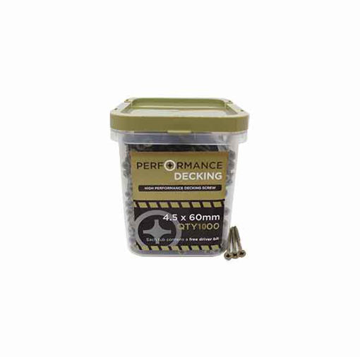 Picture of Samac 4.5x60mm Performance Decking Screws Tub1000