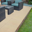 Picture of Brett Chaucer Concrete Textured Paving Slabs 600x600x35mm Buff