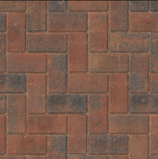 Picture of Stonemarket Pavedrive Driveway Block Paving 200x100x50mm Brindle