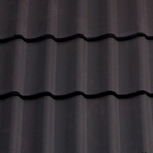 Picture of Sandtoft Concrete Roof Tile Double Pantile - Smooth Dark Grey