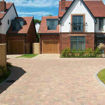Picture of Brett Alpha Antique 210x140x50mm Large Paviors Block Paving Autumn Gold