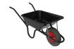 Picture of Haemmerlin Camden Classic Black Wheelbarrow – 85L Pneumatic Garden & Builders Wheel