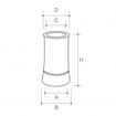Picture of Redbank No 1 Roll Top Chimney Pot 300mm RED