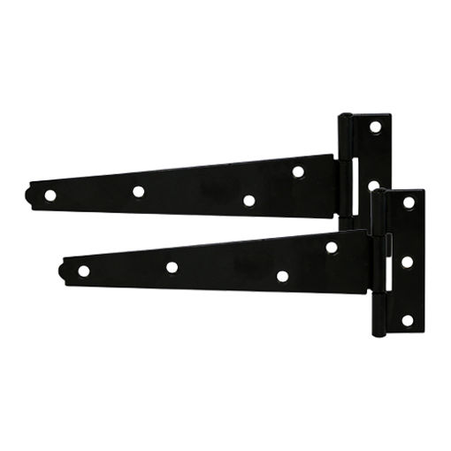 Picture of Timco Pair of Light Tee Hinges - Black 8" 200mm