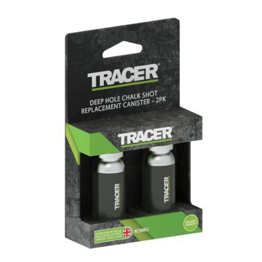 Picture of Tracer Trueshot Deep Hole Chalk Marker Replacement Canister Pack of 2