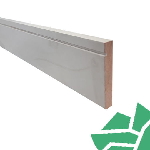Picture of 18x119 5x5 Square Groove Skirting MDF Primed - 5.4m
