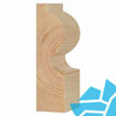 Picture of 25x75 5th Redwood Torus Architrave (Finished Size 20x69mm) - 2.1m