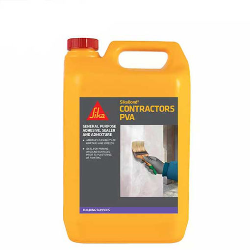 Picture of Sikabond Contractors White Multi-purpose PVA adhesive, primer & sealer 2.5L