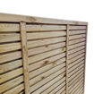 Picture of Grange 1.8x1.8m Contemporary Vogue Slatted Fence Panel Green
