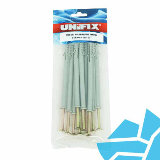 Picture of Unifix 10x100mm Nylon Frame Fixing Pouch (pk30) OJ541433