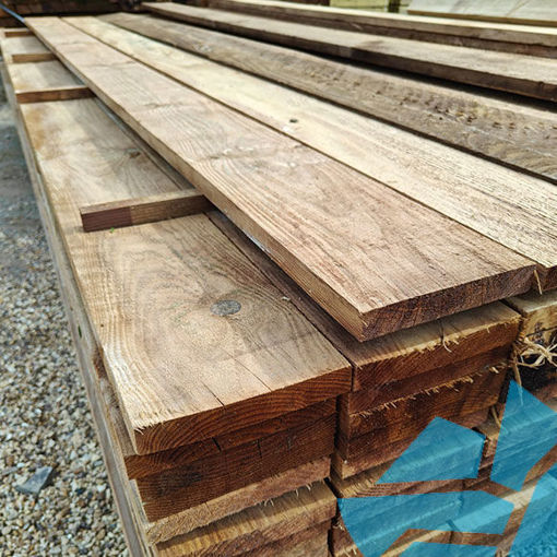 Picture of 3.6m Brown Treated Gravel Board 22x150mm