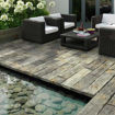 Picture of Stonemarket Timberstone Wood Effect Concrete Corner Posts Driftwood 650x150x150mm 