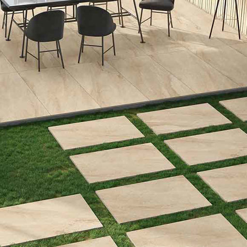 Picture of Brett Eclipse Lastle Beige Porcelain Paving | 900 x 600mm 