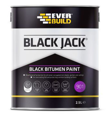 Picture of Sika 901 Black Jack Bitumen Paint 2.5ltr 