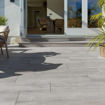 Picture of Pavestone Deckwood Wood-Effect Porcelain Paving Slabs 1200x295mm Ash Pack 16