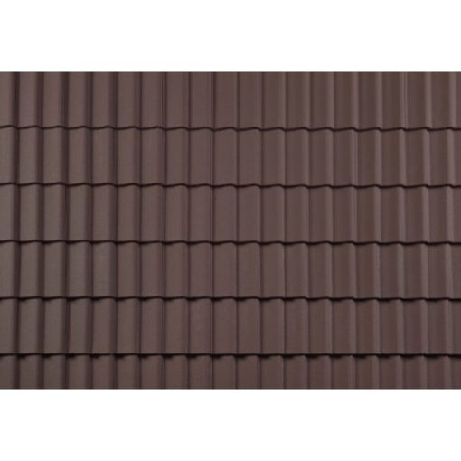 Picture of Russell Pennine Double Pantile Roof Tiles 418x330mm Peat Brown