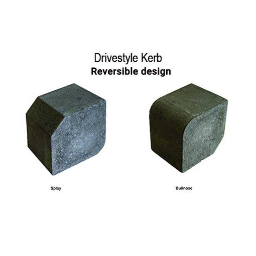 Picture of Brett Drivestyle Small Block Paving Kerb DK 125x100x125mm Charcoal 