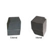 Picture of Brett HK Int/Ext High Block Paving Kerb Corner Half Batter 150x150x200mm Charcoal