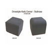 Picture of Brett Drivestyle DK Int/Ext Small Block Paving Kerb Corner Bull Nose 125x125x125mm Charcoal