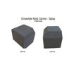Picture of Brett Drivestyle DK Int/Ext Small Block Paving Kerb Corner Splay 125x125x125mm Charcoal