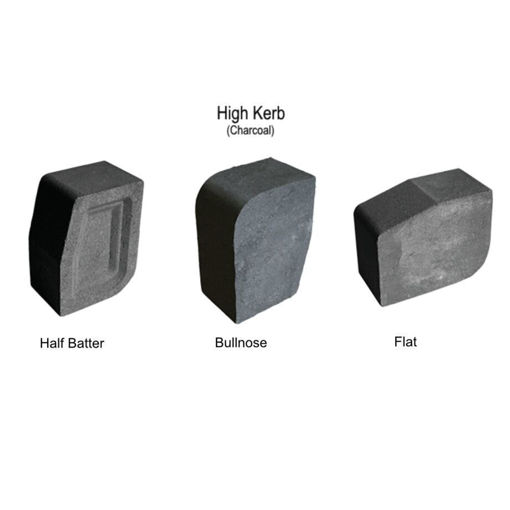 Picture of Brett High Block Paving Kerb HK 100x150x200mm Charcoal 