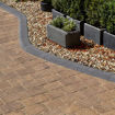 Picture of Brett Drivestyle Small Block Paving Kerb DK 125x100x125mm Charcoal 