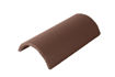 Picture of Russell Half Round Ridge Roof Tiles 457mm Peat Brow
