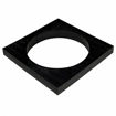 Picture of Underground 110mm Round to Square Grid Adaptor Black