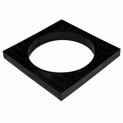 Picture of Underground 110mm Round to Square Grid Adaptor Black