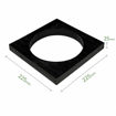 Picture of Underground 110mm Round to Square Grid Adaptor Black