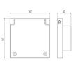 Picture of 110mm Underground Black Square Rodding Eye Point
