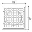 Picture of Underground 110mm Square Hopper Plastic Grid