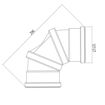 Picture of Underground 110mm 0-90deg Double Sock Adjustable Bend